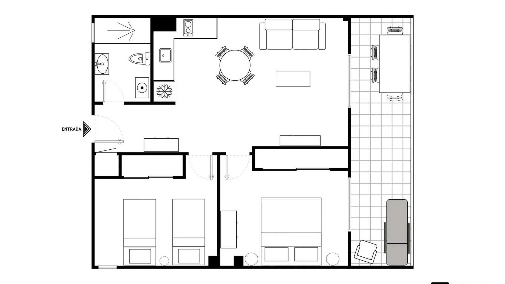 Apartment Los Cristianos - San Telmo Piscina Y Vistas Al Mar 3 Arona  Spain
